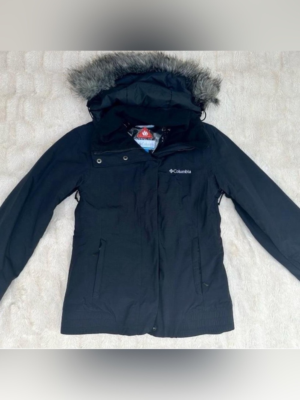 Columbia Shimmerlicious Omni-heat Waterproof Black Jacket